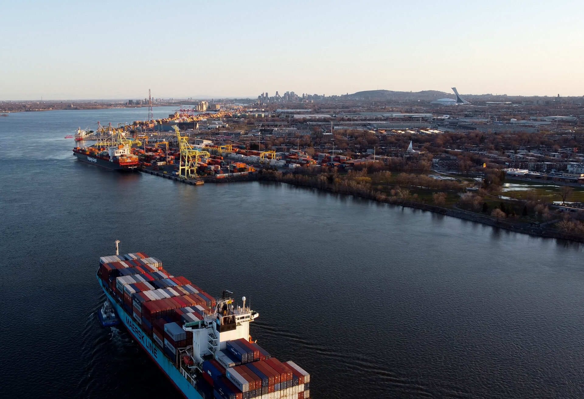 Vue aérienne du Port de Montréal